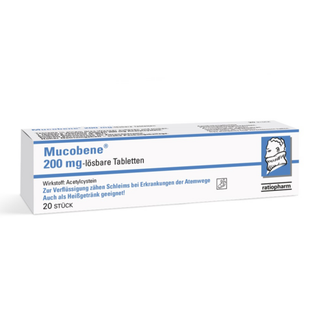 Mucobene® 200&nbsp;mg lösbare Tabletten