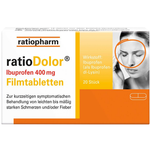 ratioDolor Ibuprofen 400mg Filmtabletten